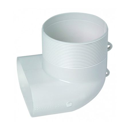 Minigaine 40x100 ALDES Coude vertical 90° pour bouche ⌀80mm 