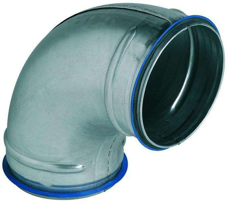 Coude 90° galva diamètre 125 mm - C 90° ⌀125 + joints - ALDES - 11098142 - 3542280981428