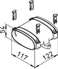 Manchon pour conduit 114x51 