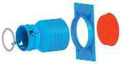 Raccord droit terminal pour bouche ⌀125 