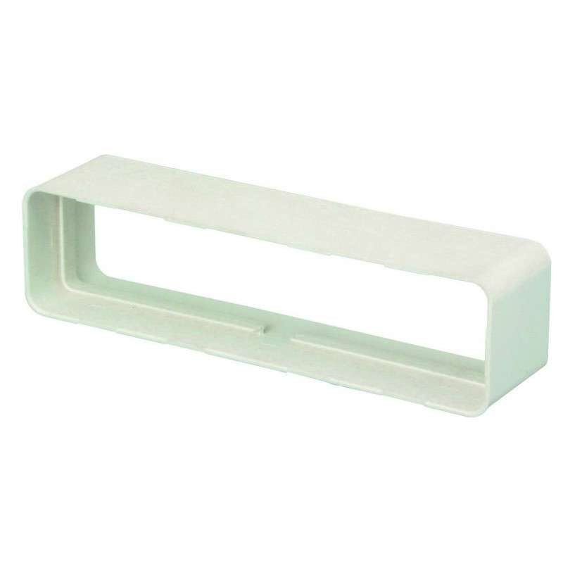 Raccord droit rectangulaire 55x110 plastique 
