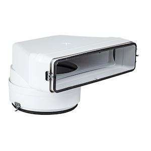 coude mixte vertical a joint pour bouche reseau rectangulaire