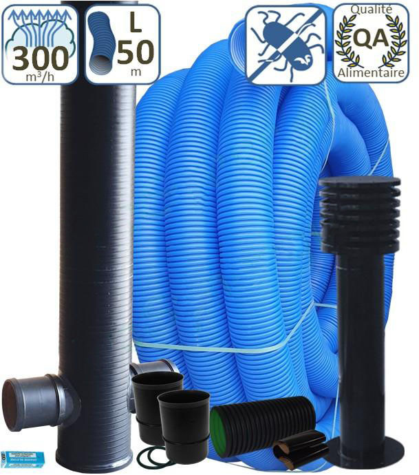 Kit puits canadien Performance 300m3h Kit puits canadien 119500004 ECONONAME