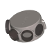 Caisson répartiteur circ. isolé 1x⌀160 + 6x⌀125