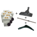 Pack 5 sacs aspirateur + Brosse tous sols pour aspiration centralisée + Bras métallique télescopique acier chromé Aspiration centralisée + Poignée de commande pour C.Booster / C.Cleaner ALDES C BOOSTER C CLEANER 11070084+11070337+11070083+11071099