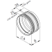 Raccord mâle galva avec joint D125