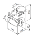 FlexPipe® FRS-ÜG 51-75 HELIOS VENTILATEURS Raccord mixte droit 51x114 / ⌀75 3861