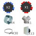 Kit accessoires réseau VMC DF 2x8 piquages