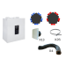 VMC double flux très haut rendement IDEO 325 Ecowatt Radio Unelvent pour tout type de maison individuelle avec kit réseau de distribution par répartiteur 8 piquages et gaines