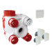 Kit DECO DHU K avec bouches et interrupteur 2 positions pour grande vitesse cuisine