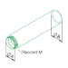 2m Conduit droit ⌀160 + raccord Mâle