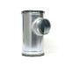 Collecteur d'étage 1 piquage Galva D200 à joints ECONONAME COL1GALD200J