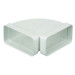 Coude 90° horizontal rectangulaire 55x110 plastique