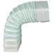 Coude angle variable rectangulaire 55x220 plastique 