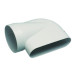 Coude horizontal 90° pour conduit ⌀125