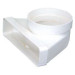 Coude mixte vertical 55x220x125 plastique