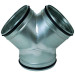 Culotte simple 90° galva diamètre 125 mm