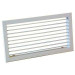 Grille de soufflage ou reprise double déflection à ailettes orientables. Couleur aluminium GAO-D A 400X200 Unelvent 858442