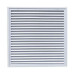 Grille de reprise avec filtre intégré et plénum à piquage arrière Ø 315. Montage plafond modulaire. Couleur blanche GRA-FP-F+PFD315 Atlantic 538177