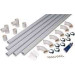 Kit série T conduits ⌀51 pour 2 prises centrale d'aspi. 