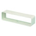 Raccord droit rectangulaire 55x110 plastique