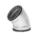 Coude 45° Galva D450 à joints ECONONAME COUD45GALD450J