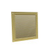 Grilles à auvents en aluminium prélaqué doré GA DO 200 x 200 GAM - 8015 ANJOS