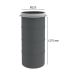 Manchon plastique dalle 125 mm l.275
