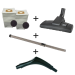 aldes Pack 2 sacs aspirateur + Brosse tous sols pour aspiration centralisée + Bras métallique télescopique acier chromé Aspiration centralisée + Poignée de commande pour C.Booster / C.Cleaner ALDES C BOOSTER C CLEANER 11070084+11070337+11070083+11071099