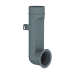 Plenum terminal coudé pour bouche Diam 80 mm