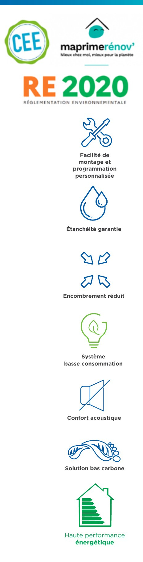 RE 2020, CEE et MaPrimeRénov pour la GENIUS 350 / 450