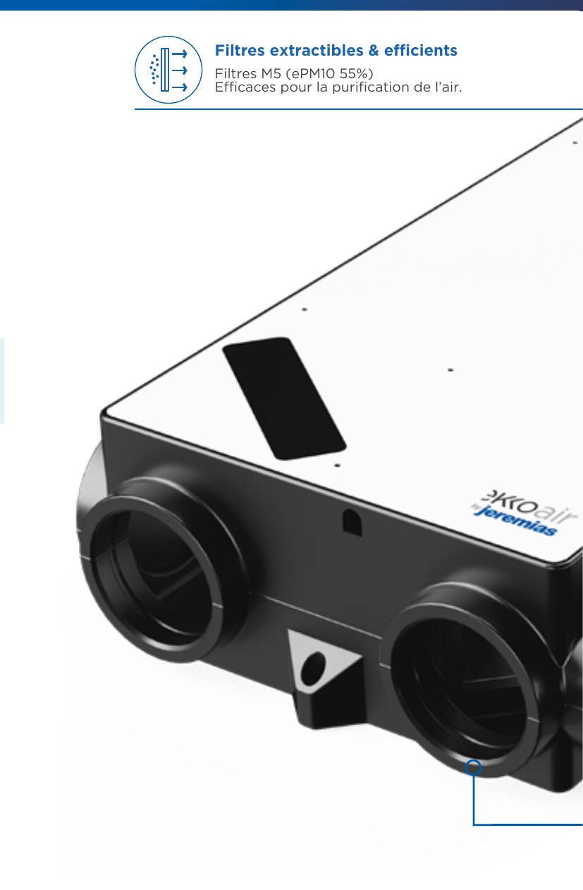 Centrale GENIUS 350 GPC VMC double flux EKKOAIR by Jeremias