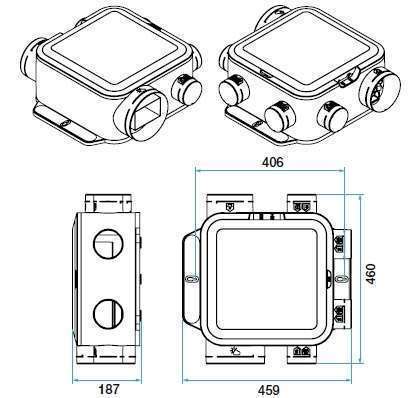 VMC simple flux  ALDES EasyHome PureAir Compact Premium & Connect 