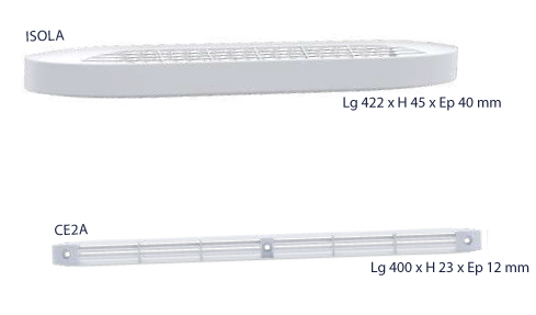 dimensions isola ce2a entre air autoreglable acoustique anjos