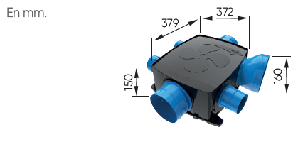 VMC simple flux hygroréglable - Hygrocosy BC Flex - ATLANTIC