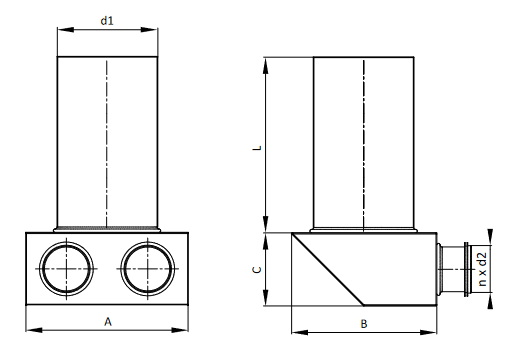 plenum coude dimensions