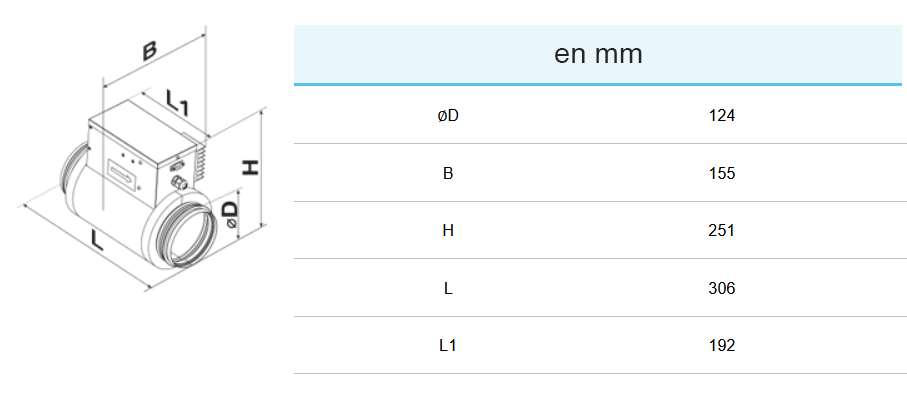 batterie prechauffage dimensions