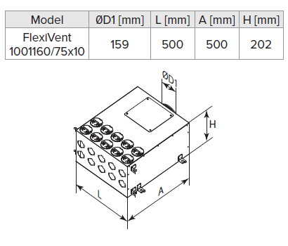 plenum 10-75 dimensions