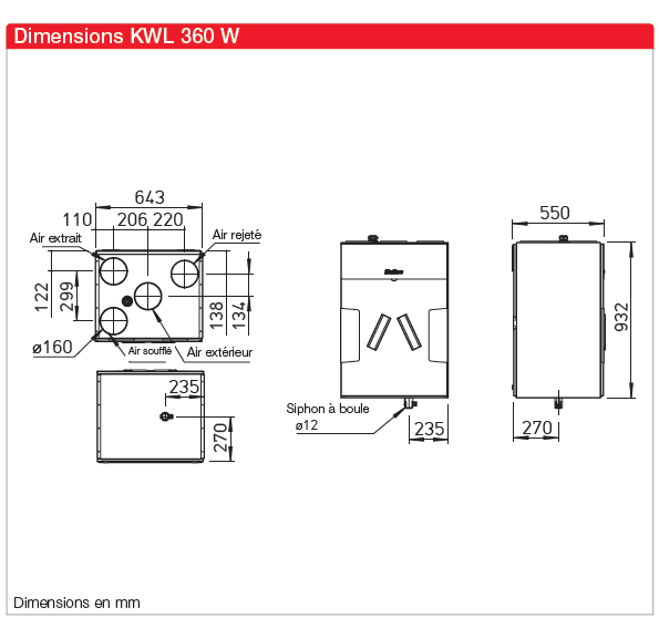 kwl 360 helios dimensions