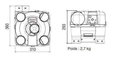 Dimensions MODULO 2 R-Control ECO NATHER 