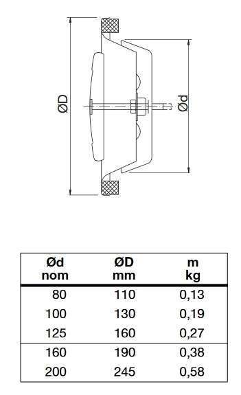 Bouche d'extraction métallique réglable NATHER KU