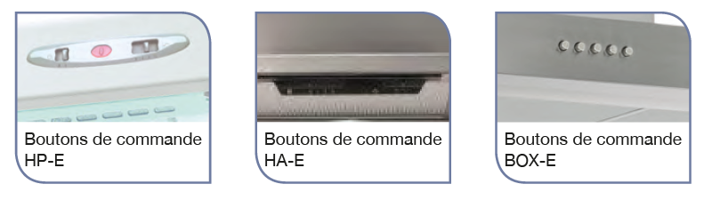hottes unelvent commandes box ha hp