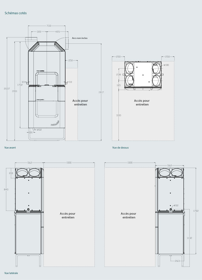 dimensions ComfoClime 24 471420010 zehnder
