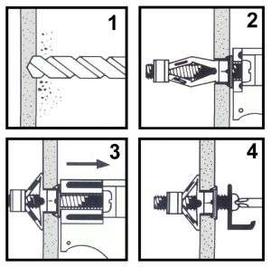 Fixation dans le polystyrène