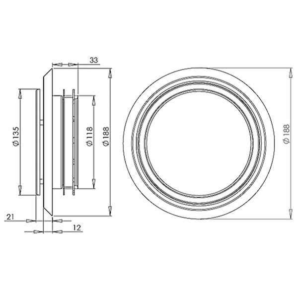 zsx zehnder bouche dimensions